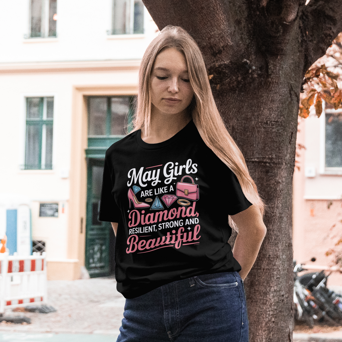 May Birthday Girl's Classic T-Shirt (May Girls are like a diamond resilient, strong and beautiful)