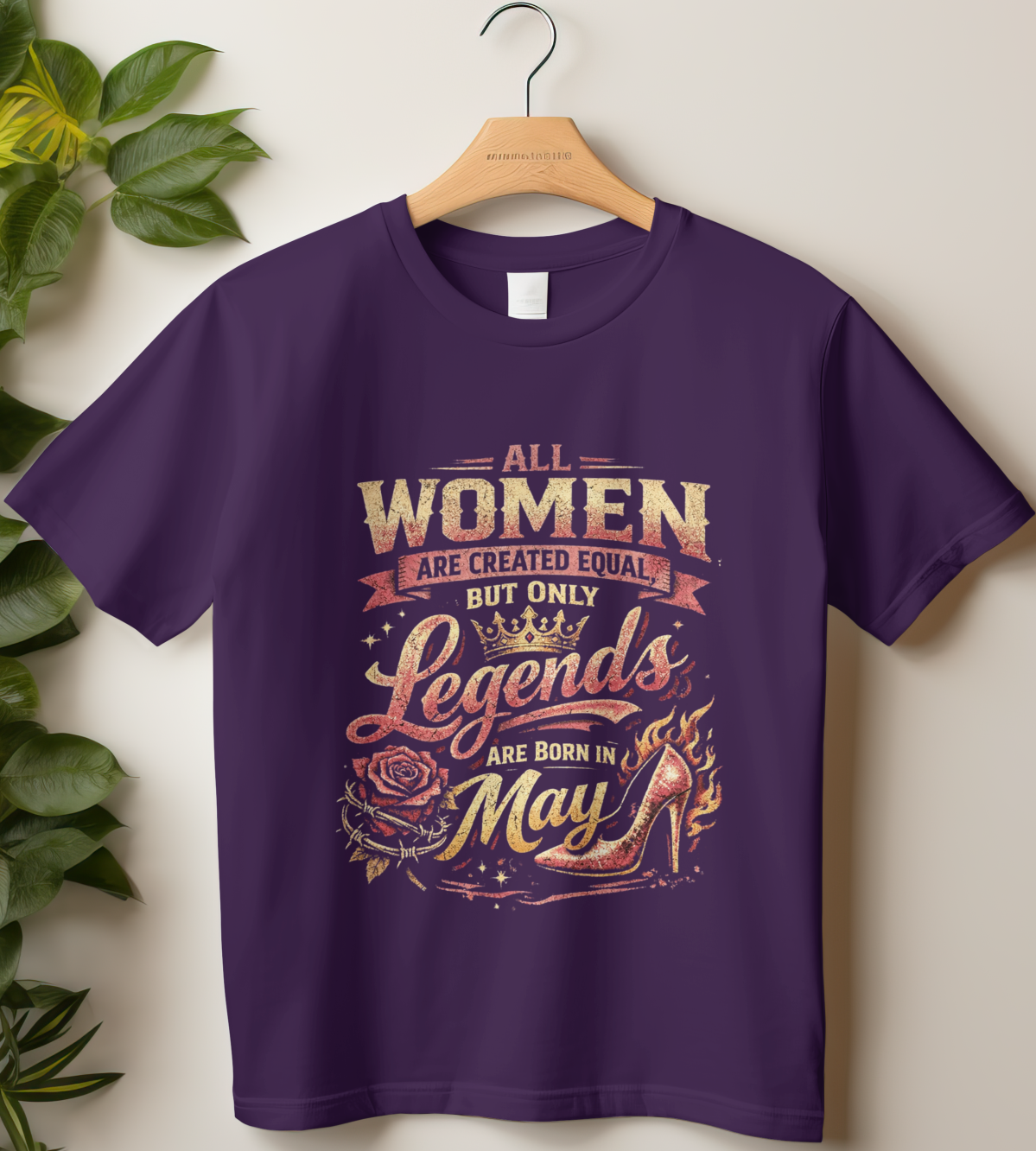 May Birthday Girl's Classic T-Shirt (All WOMEN Are Created Equal, but Only Legends Are Born in May)