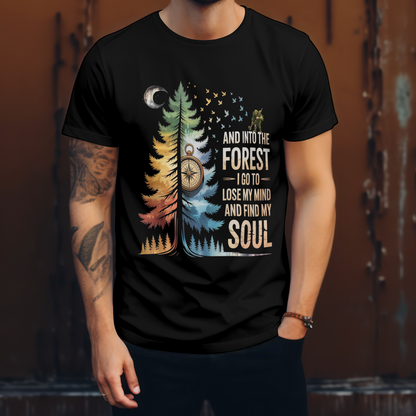 Travel Unisex Classic Crew T-Shirt (And into the Forest)