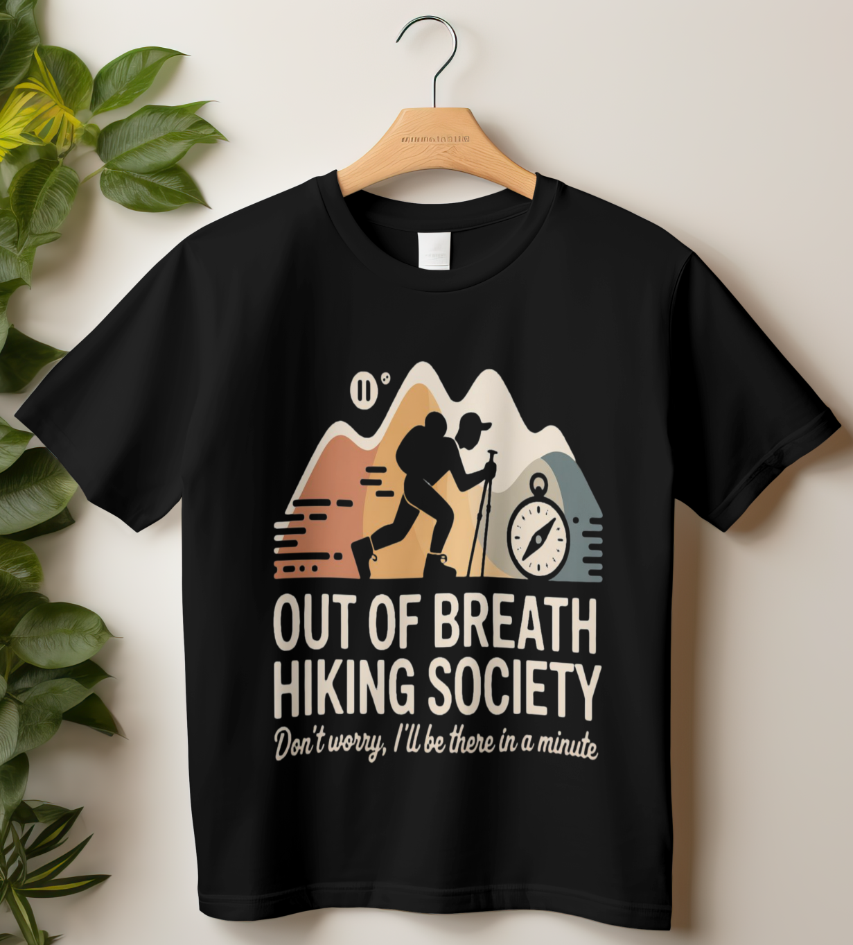 Travel Unisex Classic Crew T-Shirt (Out of Breath)