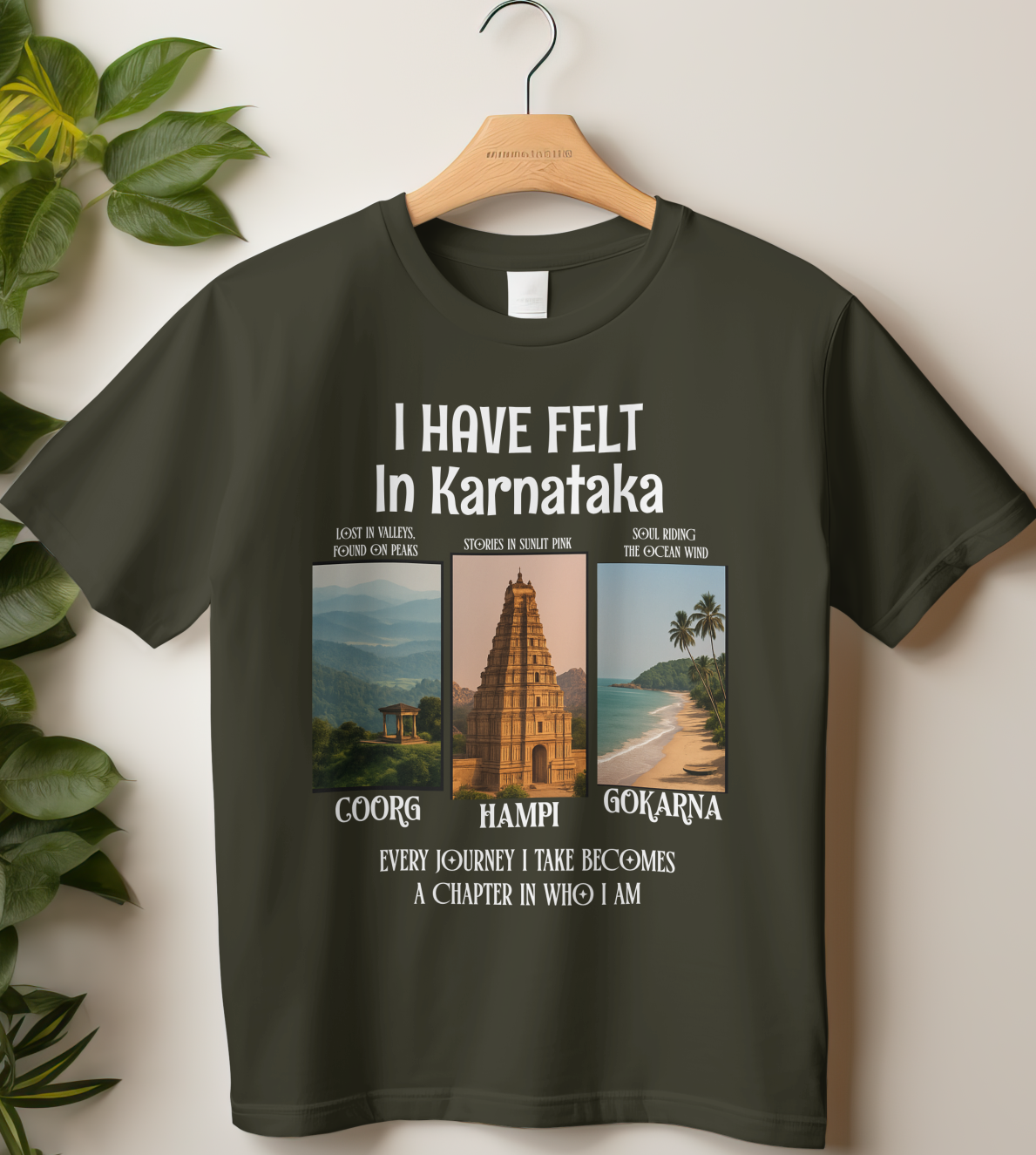 Travel Unisex Classic Crew T-Shirt (I Have Felt in Karnataka)