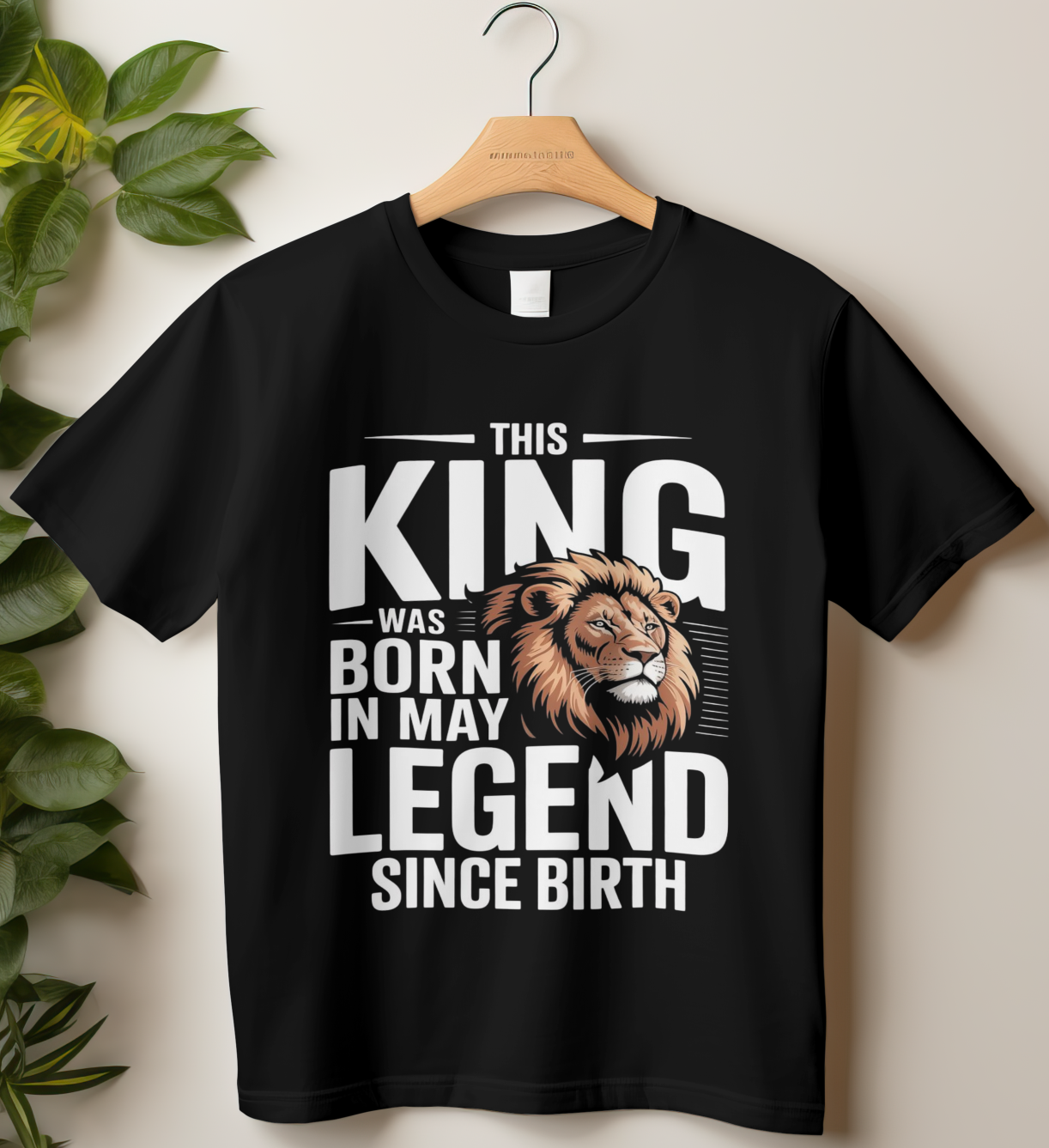 May Birthday Male Classic Crew T-Shirt (This King was born in May)