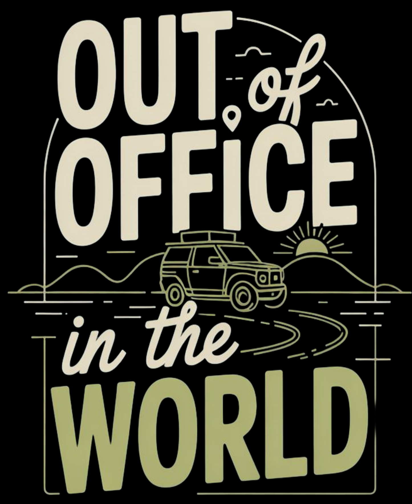 Travel T-shirt Classic Crew T-Shirt (Out of Office, In the World)